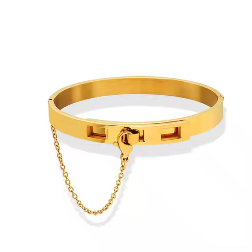 Gold Chain Bangle