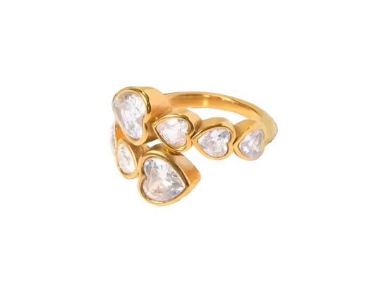 18k gold plated Adjustable ring